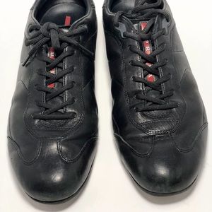 Prada black calfskin men’s sneakers size 43/10